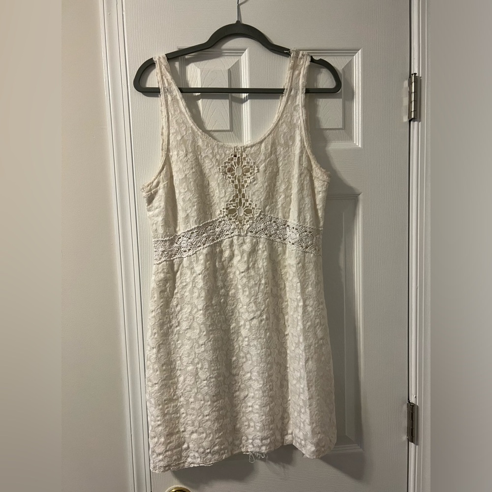 Free people mini white dress